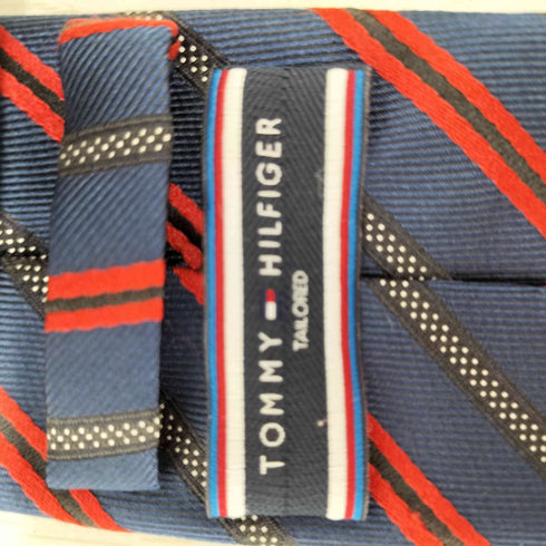 トミーヒルフィガー TOMMY HILFIGER 総柄シルクネクタイ メンズ