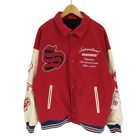 SEQUENZ シークエンズ サガラ ワッペン フェイク メルトン 衿付き スタジャン メンズ JPN:L