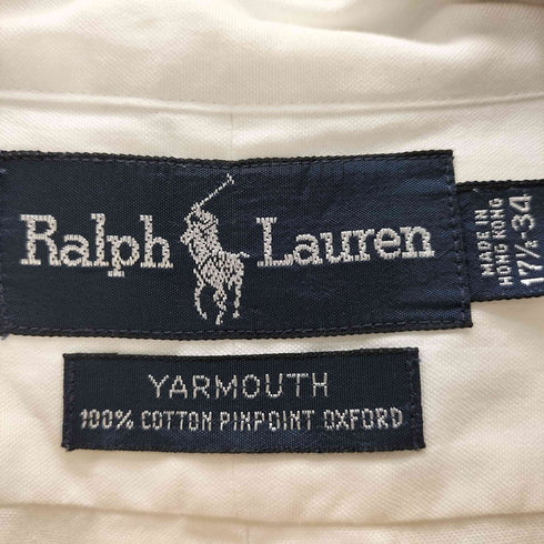 ラルフローレン RALPH LAUREN YARMOUTH ポニー刺しゅうボタンダウンシャツ メンズ 17 1/2-34