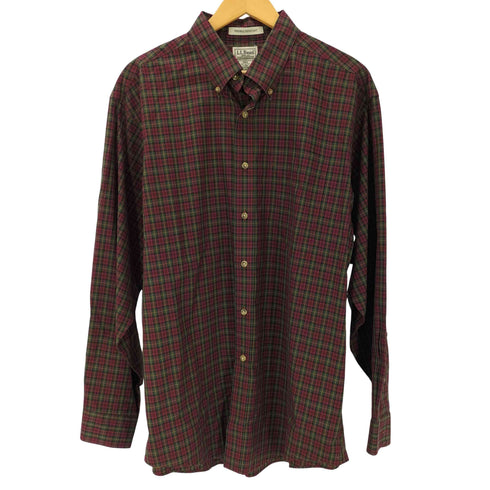 エルエルビーン L.L.Bean WRINKLE RESISTANT チェック柄ボタンダウンシャツ メンズ l-reg