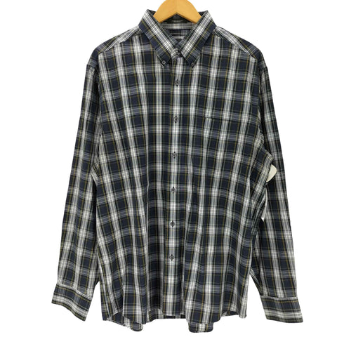 エディーバウアー Eddie Bauer RELAXED FIT ボタンダウン チェック柄 長袖シャツ メンズ JPN:L