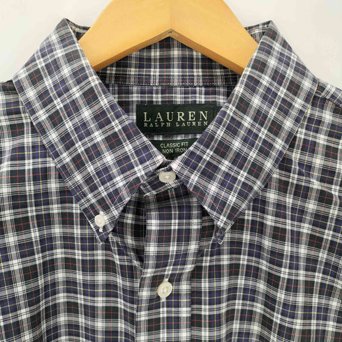 ローレンラルフローレン LAUREN RALPH LAUREN CLASSIC FIT ボタンダウン チェック柄 長袖シャツ メンズ 17 2/1