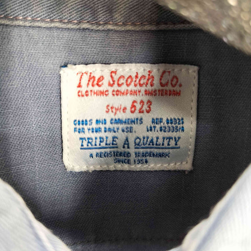 ザスコッチハウス The Scotch House ダメージ加工ワークシャツ フェード メンズ JPN:S