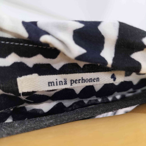 ミナペルホネン mina perhonen 総柄L/Sシャツ レディース JPN:M