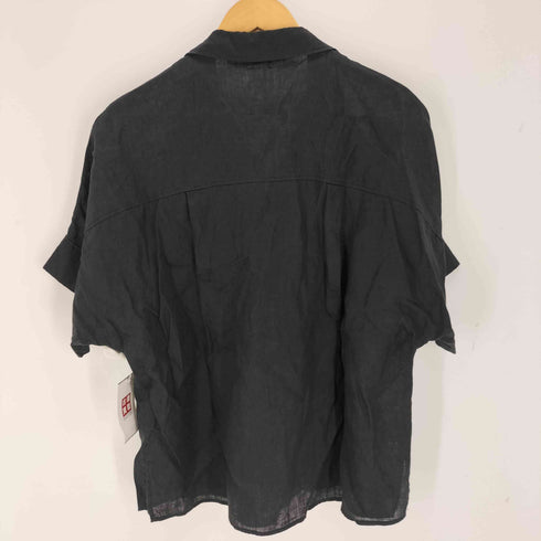 ユナイテッドアローズグリーンレーベルリラクシング UNITED ARROWS green label relaxing フレンチリネン スキッパー 5分袖 シャツ レディース FREE