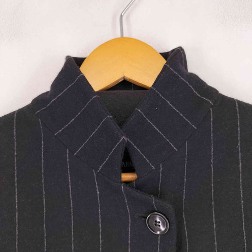 ジョルジオアルマーニ Giorgio Armani ストライプスタンドカラーウールジャケット レディース FR:42