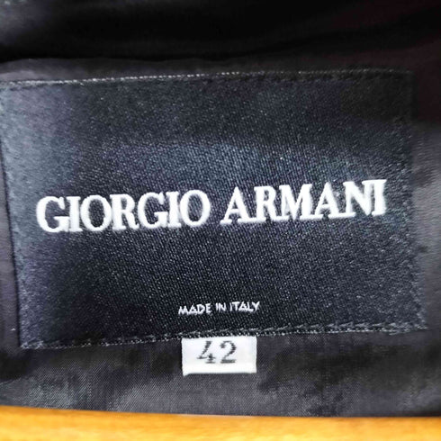ジョルジオアルマーニ Giorgio Armani ストライプスタンドカラーウールジャケット レディース FR:42