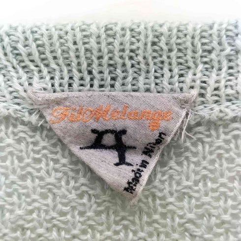 フィルメランジェ FilMelange MARTEZ マルティス COTTON LINEN MOSS STITCH KNITTING メンズ