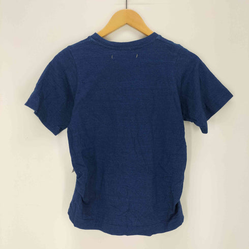 スズキタカユキ suzuki takayuki インディゴクルーネックTシャツ レディース