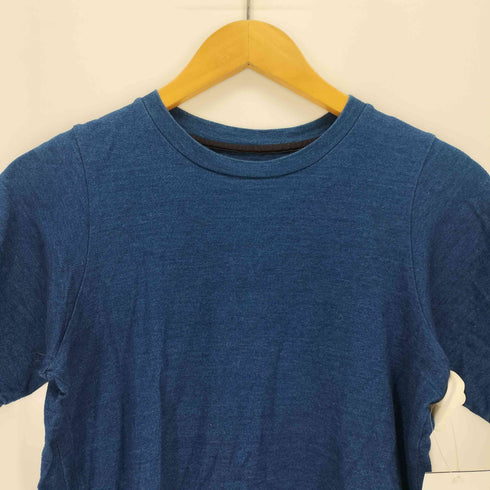 スズキタカユキ suzuki takayuki インディゴクルーネックTシャツ レディース