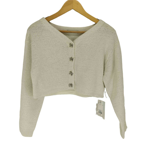 セルフォード CELFORD クロップドリボンビジューカーデ レディース ONE SIZE