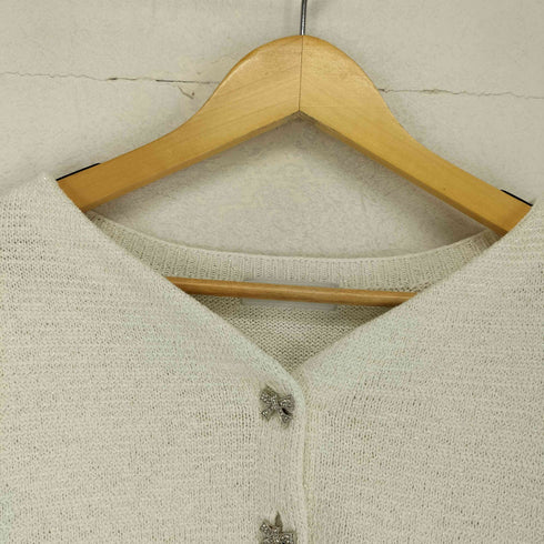 セルフォード CELFORD クロップドリボンビジューカーデ レディース ONE SIZE