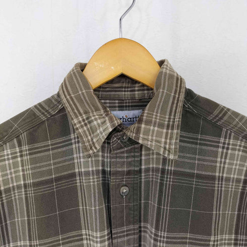 カーハート Carhartt 両ポケット チェック ヘビーネルシャツ メンズ import:M