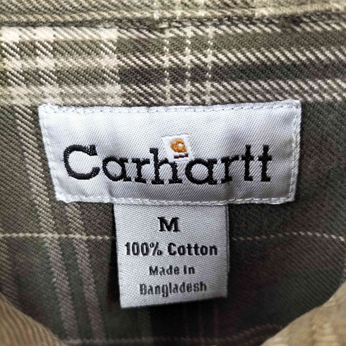 カーハート Carhartt 両ポケット チェック ヘビーネルシャツ メンズ import:M