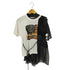 サカイ Sacai 20SS FUNKADELICシフォンドッキングアシンメトリーTシャツ レディース JPN:2