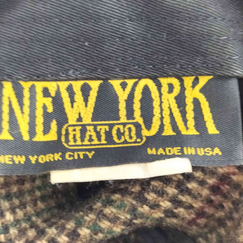 ニューヨークハット NEWYORK HAT&CAP CO. CO ウール混 ハンチング メンズ