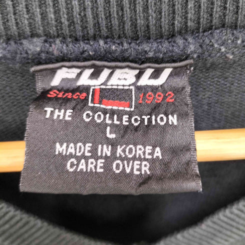 フブ FUBU ロゴ刺繍Vネックシャツ メンズ L