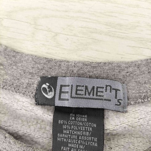 ELEMEnts ロゴ刺繍クルーネックスウェット メンズ JPN:XL