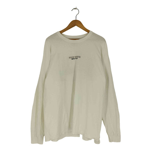BOOK WORKS フロントロゴ バックプリント ロングスリーブTシャツ ロンT メンズ import:XL