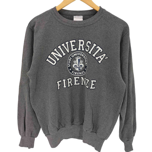 UNIVERSITA FIRENZE フロントプリントクルーネックスウェット メンズ JPN:M