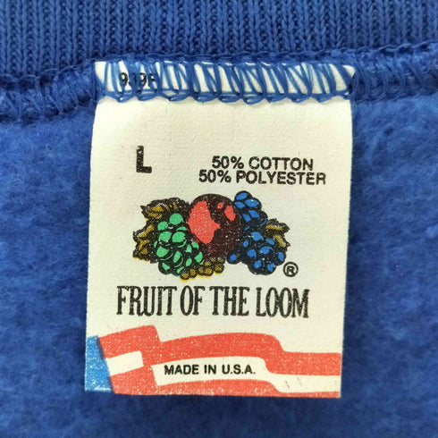 フルーツオブザルーム FRUIT OF THE LOOM 80~90s 企業ロゴラグランスウェット メンズ JPN:L