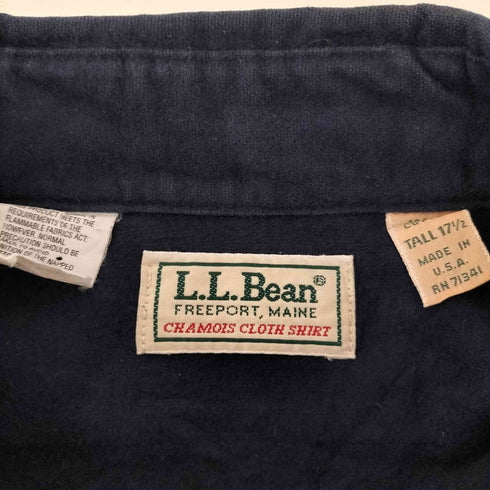 エルエルビーン L.L.Bean 80~90s MADE IN USA シャモアクロスポケットシャツ メンズ 17 1/2