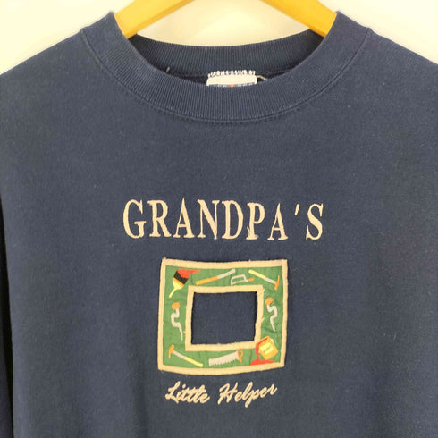 ジャージーズ JERZEES メキシコ製 GRANDPAS フロント刺繍 クルーネックスウェット メンズ import:M