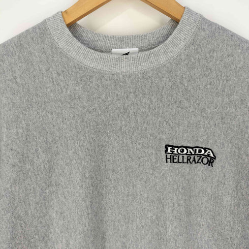ヘルレイザー HELLRAZOR ×HONDA MONKEY EMBLEM LOGO CREWNECK モンキー エンブレムロゴ クルーネックスウェット メンズ import:L