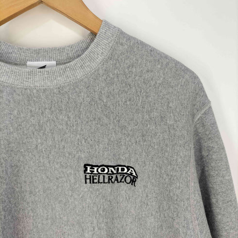 ヘルレイザー HELLRAZOR ×HONDA MONKEY EMBLEM LOGO CREWNECK モンキー エンブレムロゴ クルーネックスウェット メンズ import:L