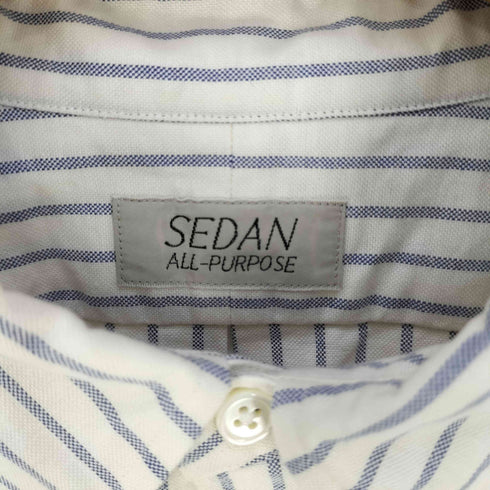 セダンオールパーパス SEDAN ALL-PURPOSE Oxford Stripe Big BD Shirt オックスフォードストライプビッグボタンダウンシャツ メンズ JPN:XL