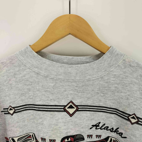 ヘインズ Hanes 90S MADE IN USA インディアンプリントクルーネックスウェット メンズ JPN:M