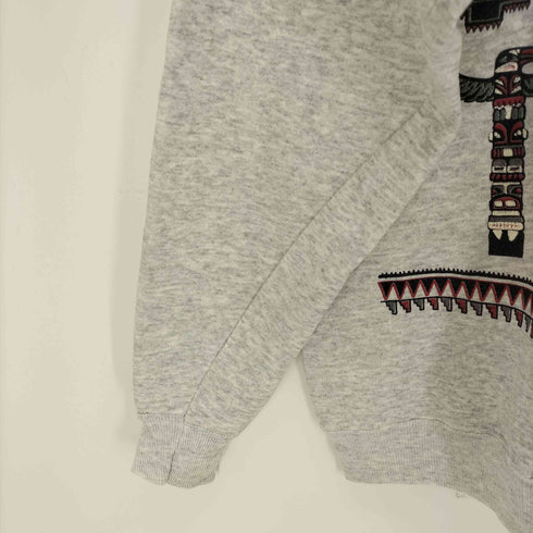 ヘインズ Hanes 90S MADE IN USA インディアンプリントクルーネックスウェット メンズ JPN:M