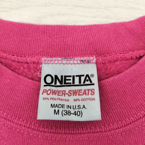 オニータ ONEITA MADE IN USA GET REAL 刺繍スウェット メンズ JPN:M