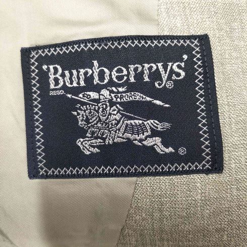 バーバリーズ BURBERRYS 90S ウール リネン 2B テーラードジャケット メンズ
