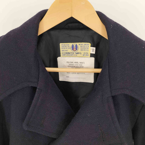 コリンスマニファクチュア CORINTH MFG CO. 90-00S USA製 PEA COATウール マリンボタン Pコート メンズ US:38