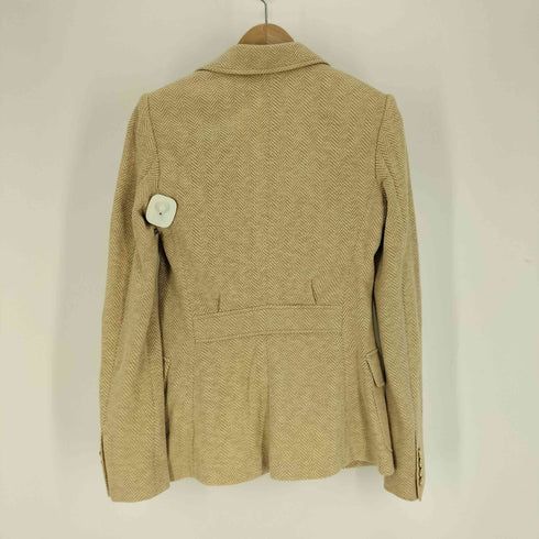 ラルフローレン RALPH LAUREN シルク混 コットン ヘリンボーン 3B テーラードジャケット レディース 0
