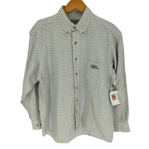 チャップスラルフローレン CHAPS RALPH LAUREN ロゴ 刺繍 チェック ボタンダウン L/S シャツ メンズ import:M
