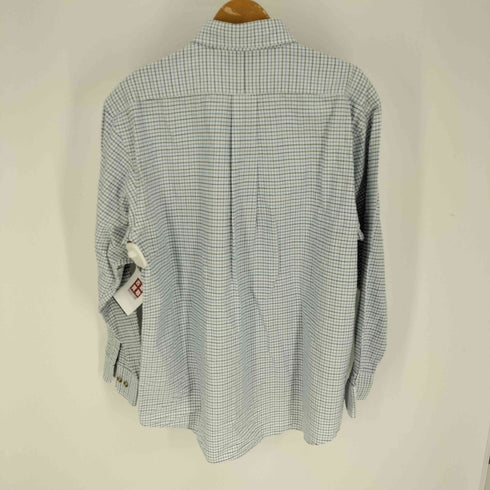 チャップスラルフローレン CHAPS RALPH LAUREN ロゴ 刺繍 チェック ボタンダウン L/S シャツ メンズ import:M