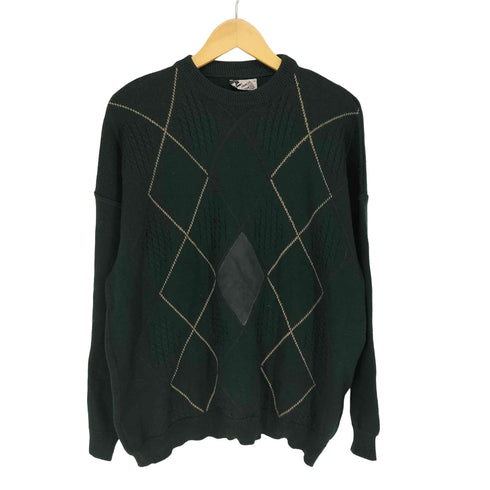 FAMOUS KNIT WEAR アーガイル柄クルーネックニット メンズ JPN:XXL