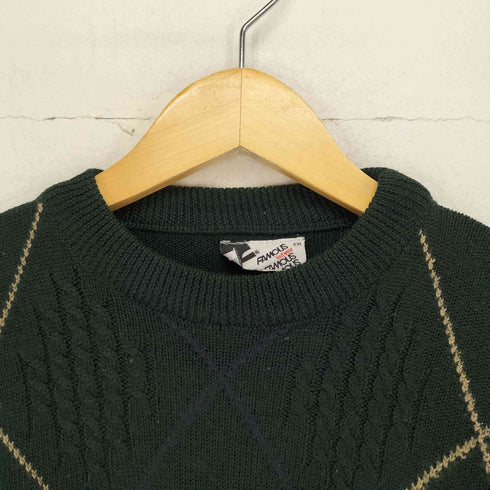 FAMOUS KNIT WEAR アーガイル柄クルーネックニット メンズ JPN:XXL
