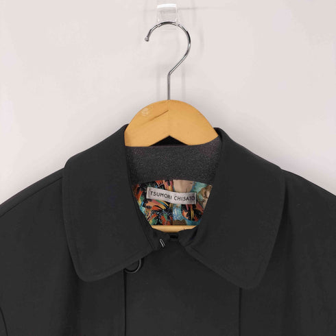 ツモリチサト TSUMORI CHISATO ショート丈トレンチコート 短丈 裏地フェイス総柄 レディース JPN:2