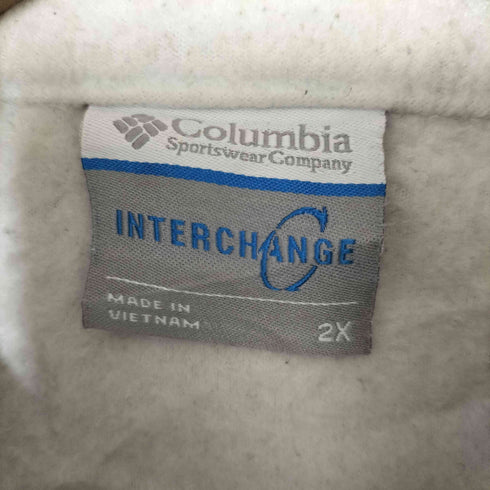 コロンビア Columbia INTERCHANGE ロゴ刺繍 異素材切替 スタンドネック フリースジャケット メンズ 2X