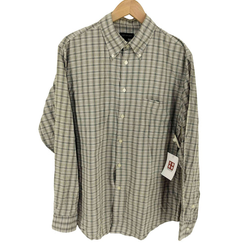 MADE IN ITALY 猫目ボタン BDチェックシャツ メンズ import:L
