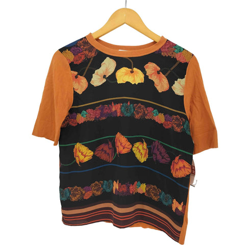 ポールスミス Paul Smith 素材切替 花柄 ボーダー S/S カットソー レディース import:M