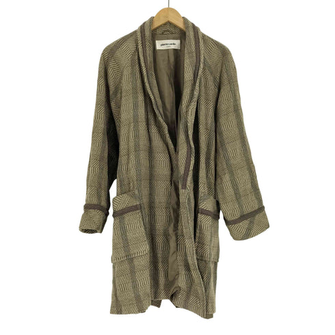 ピエールカルダン pierre cardin 総柄 ウエストベルト ショールカラー ガウンコート レディース import:L