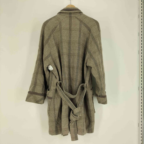 ピエールカルダン pierre cardin 総柄 ウエストベルト ショールカラー ガウンコート レディース import:L