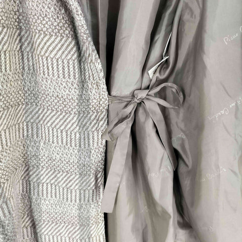 ピエールカルダン pierre cardin 総柄 ウエストベルト ショールカラー ガウンコート レディース import:L