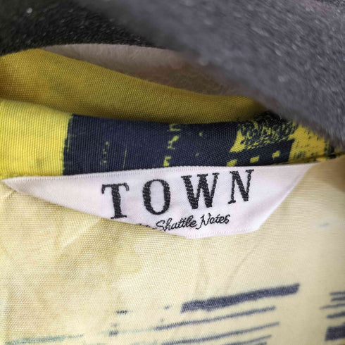 ビューティーアンドユースユナイテッドアローズ BEAUTY & YOUTH UNITED ARROWS TOWN BY SHUTTLE NOTES 別注 プリントオープンカラーシャツ メンズ JPN:S