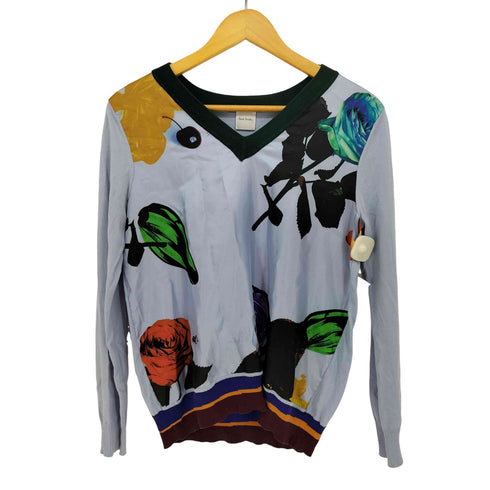 ポールスミス Paul Smith 素材切替 花柄 Vネック トップス レディース import:M