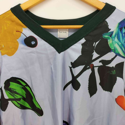 ポールスミス Paul Smith 素材切替 花柄 Vネック トップス レディース import:M